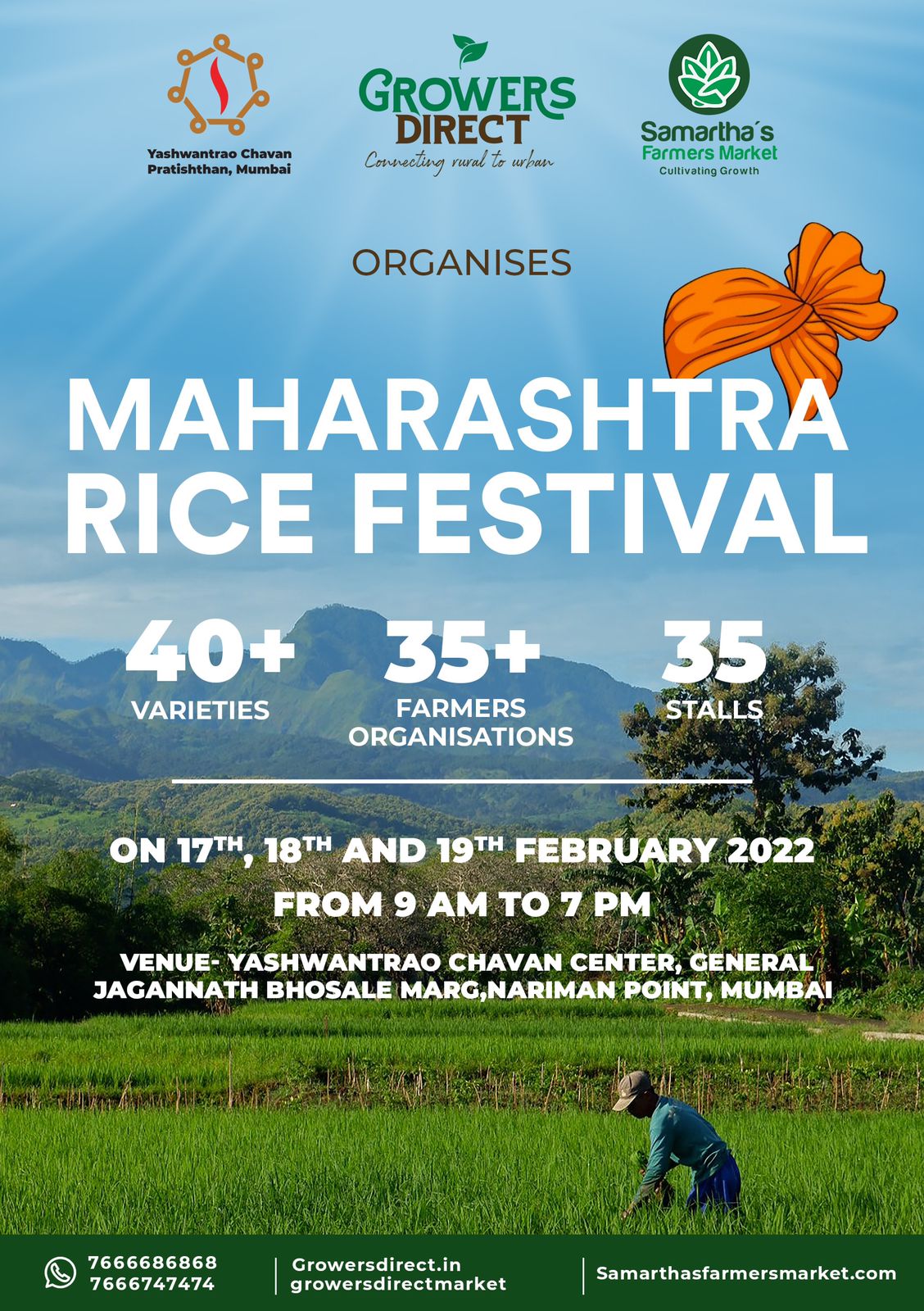 The annual Maharashtra Rice Festival Celebrates its 1st edition of this